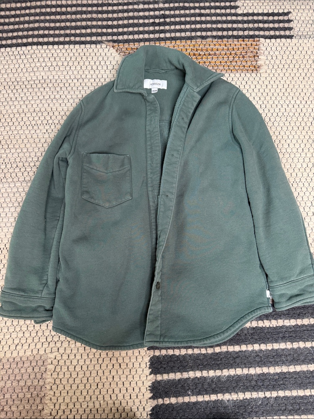 Teal shacket